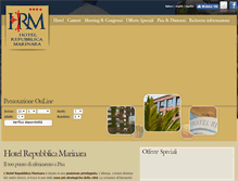 Tablet Screenshot of hotelrepubblicamarinara.it
